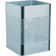 Durable WASTE BASKET Metal Square 18.5L bin with 165mm perforated ring