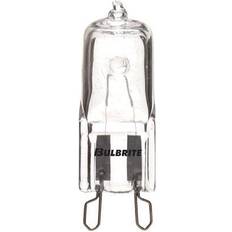 100 watt clear light bulbs Bulbrite 100 Watt Dimmable Clear T4 Bi-Pin (G9) Mini Halogen Light Bulbs, 5/Pack (860833)