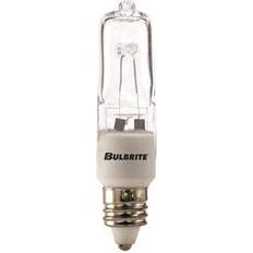 100 watt clear light bulbs Bulbrite 100 Watt 120V Dimmable Clear T4 Halogen Mini Light Bulbs, 2900K Soft White Light, 5/Pack (860800)