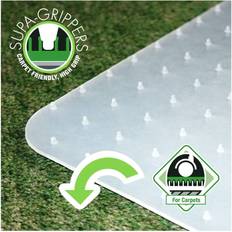 Anti Fatigue Mats on sale Floortex 29"x46" Polypropylene Chair Mat for Carpets Rectangular White