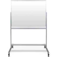 Luxor 48x36" Mobile Double-Sided Magnetic Glass Marker Board