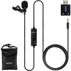 Movo LV-6 Pro Grade Omnidirectional and Cardioid XLR Lavalier