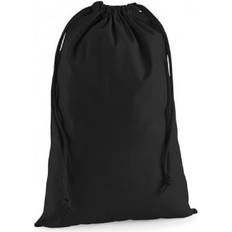 Westford Mill Premium Cotton Stuff Bag (XS) (Black)
