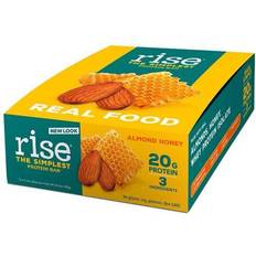 Food & Drinks Rise Bar, THE SIMPLEST PROTEIN BAR, Almond Honey, 12 Bars, 2.1 oz (60 g) Each