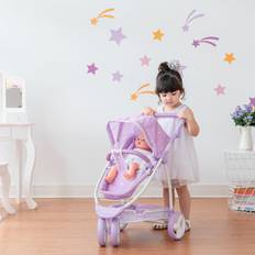 Dolls & Doll Houses on sale Teamson Kids Twinkle Stars Princess 2 in 1 Baby Stroller Ages 3