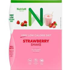 Jordbær Vektkontroll & Detox Nutrilett VLCD Shake Strawberry 35g 10 st