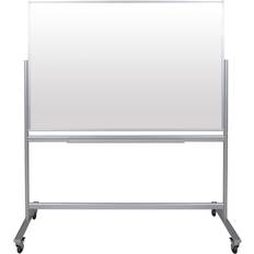 Glass Boards Luxor 60x40" Mobile Double-Sided Magnetic Glass Marker Board