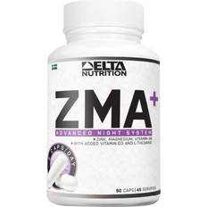 Forbedrer muskelfunksjonen Vitaminer & Mineraler Delta Nutrition ZMA+ Advanced Night System 90 st