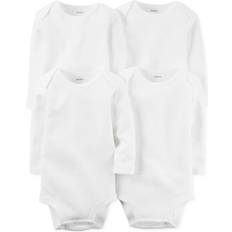 Long Sleeves Bodysuits Children's Clothing Carter's Baby'sLong Sleeve Bodysuits 4-pack - White