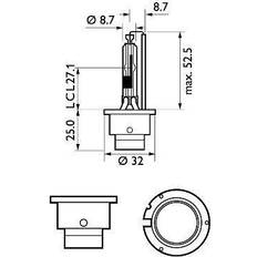 Xenonpærer Philips Glödlampa Xenon Vision