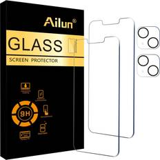 Ailun Screen Protector with Camera Lens Protector for iPhone 13 2 Pack