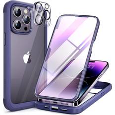 Plastics Bumpers Bumper Case with Screen Protector And Camera Lens Protector for iPhone 14 Pro 2 Pcs