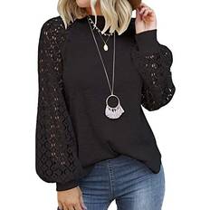 Miholl Lace Casual Loose Blouses T-shirts