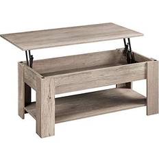 Brown Coffee Tables Yaheetech Lift Up Coffee Table 19.7x38.6"