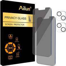 Ailun Privacy Screen Protector + Camera Lens Protector for iPhone 13 2-Pack