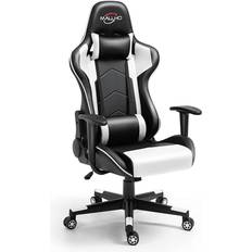 Polar Aurora Racing Computer Gaming Chair - Black/White