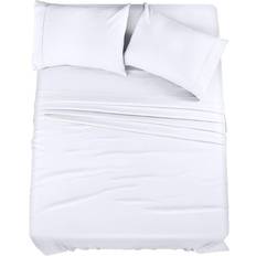 Bed Sheets Utopia Bedding Bed Sheet White, Black, Orange, Red, Blue, Green, Gray, Beige, Brown, Purple (259.1x228.6)