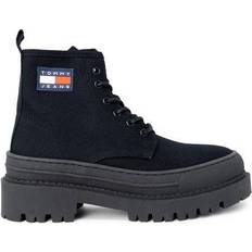 Niedriger Absatz Stiefeletten Tommy Hilfiger Chunky Cleat Lace-Up Boots