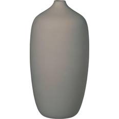 Blomus Ceola 10" Round Ceramic In Taupe Taupe 10in Vase