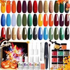 Modelones Dip Powder Nail Starter Kit A1-Autumn’s Finest 32-pack