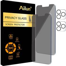 Ailun Privacy Screen Protector + Camera Lens Protector for iPhone 13 Pro 2-Pack