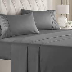 Textiles CGK Unlimited Hotel Luxury Bed Sheet Purple, Blue, Green, Gray, Beige, Brown, White, Black, Yellow, Orange, Red, Pink (243.8x205.7)