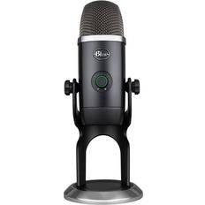  Blue Yeti Microphone (Blackout) with Knox Boom Arm Stand, Pop  Filter and Shock Mount Bundle, USB : Musical Instruments