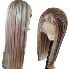 Blonde Wigs Aisom Long Straight Synthetic Wig 22 inch