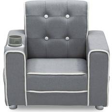 Storage Option Sitting Furniture Delta Children Chelsea Kids Upholstered Chair with Cup Holder