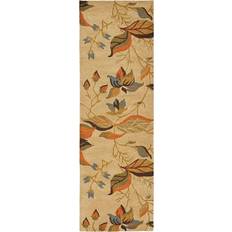 Safavieh Blossom Beige, Black, Orange, Multicolor 27x96"