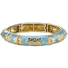 1928 Jewelry Stretch Bracelet - Gold/Blue