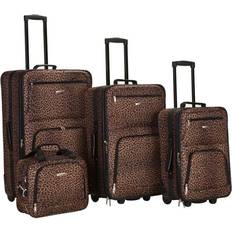 Expandable Suitcase Sets Rockland Jungle - Set of 4