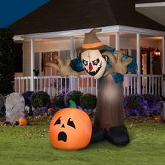 Inflatable Decorations Gemmy Animated Airblown-Reaching-Hunched Scarecrow