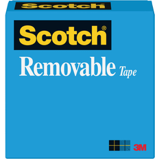 3M Removable Tape, 1/2" x 1296" 1" Core, Transparent