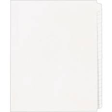 Avery Desktop Organizers & Storage Avery Style Blank Tab Dividers, 25-Tabs, White, 25/Set (11959) White