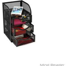 Mind Reader Mini Desk Supply Organizer Black