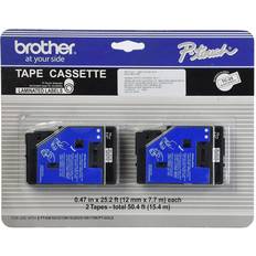 Brother Labeling Tapes Brother TC-20 Black-On-White Tapes 2-pack