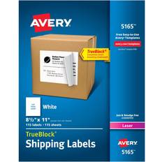 Avery Office Supplies Avery Shipping Labels TrueBlock Technology Permanent Adhesive 8-1/2"x11" 100pcs