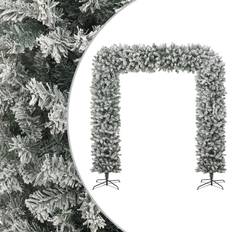 vidaXL Christmas Tree Arch with Flocked Snow 240 cm