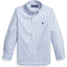 Kid's Slim Striped Oxford Shirt - Blue/White (550809)