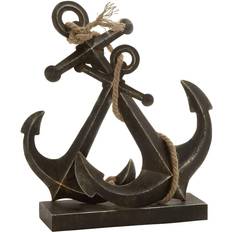 Ridge Road Decor DÃ©cor Anchors Sculpture Black Black 16in