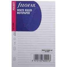 Filofax Kontorartikler Filofax Refill Pocket 25 Sheets Ruled, white