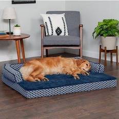 Cats - Dog Beds, Dog Blankets & Cooling Mats Pets FurHaven Comfy Couch Cooling Gel Cat Bed w/Removable Diamond