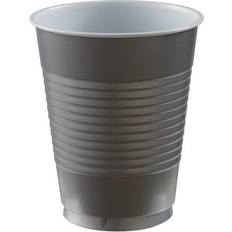 Amscan Party Plastic Cup, Silver, 50/Sleeve, 3 Sleeves/Carton (436810.18) Silver