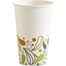 Paper Cups Deerfield Printed Paper Hot Cups, 16 oz, White/Yellow/Green/Purple BWKDEER16HCUP