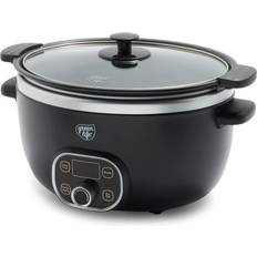 Weston 2-in-1 Indoor Smoker and Slow Cooker - Black and Stainless
