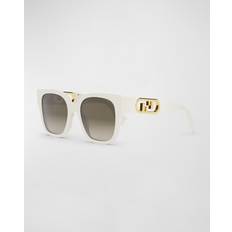 Shop Fendi O'Lock 54MM Square Sunglasses