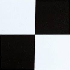 Flooring Achim Sterling Self Adhesive Vinyl Floor Tile 12" x 12" Black/White, 20 Pack