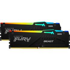 Kingston 32 GB - DDR5 RAM minne Kingston Fury Beast RGB Black DDR5 5200MHz 32GB (KF552C36BBEAK2-32)