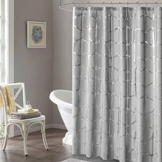 Silver Shower Curtains Intelligent Design (064-18-3843)